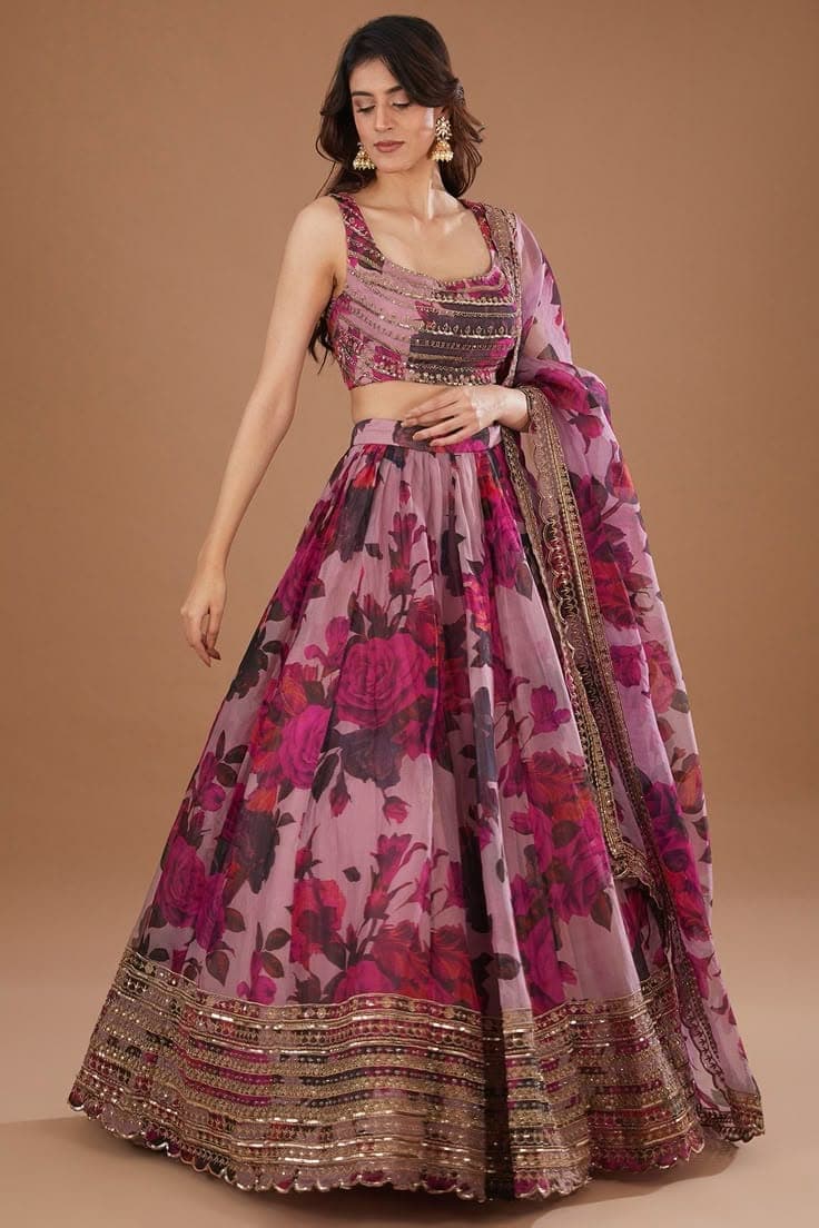 Lehenga craftsmanship detail